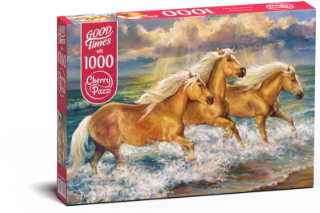 Obrázek z Puzzle CHERRY koně ve vodě 1000 dílků 