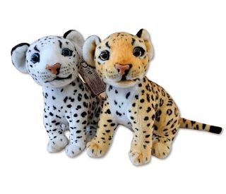 Obrázek z Levhart sněžný/hnědý sedící plyš 25cm, 2dr 