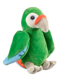 Obrázek z Papoušek zelený plyš 15cm ECO 