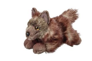 Obrázek z Vlk černý ležící plyš 24cm 