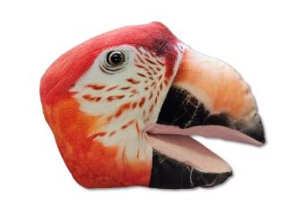 Obrázek z Maňásek papoušek červený plyš 25cm (48) 