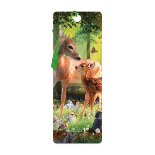 Obrázek z Záložka 3D 15,5x5,7cm - laň s kolouškem (25) 