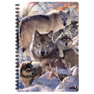 Obrázek z Notes 3D 14x21cm - vlci v zimě (10) 
