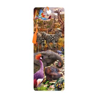Obrázek z Záložka 3D 15,5x5,7cm - safari u vody (25) 