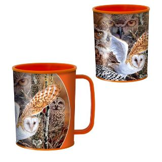 Obrázek z Hrnek 3D plast - sovy, 300ml (5) 