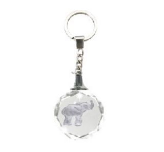 Obrázek z Skleněná klíčenka - slon (24) 
