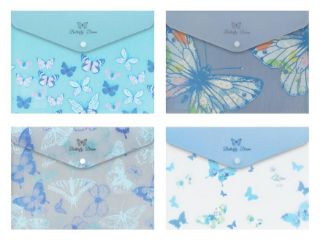 Obrázek z Složka M druk A5 PP motýli modrá 