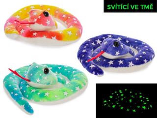 Obrázek z Had s hvězdičkami plyš 18cm svítící ve tmě, 3dr 
