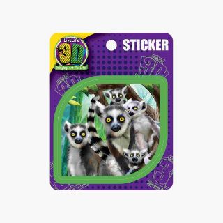 Obrázek z Nálepka 3D 9x11cm - lemur 
