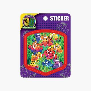 Obrázek z Nálepka 3D 9x11cm - klaun očkatý 