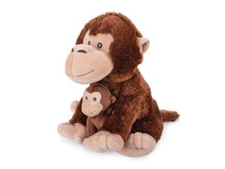 Obrázek z Opice s mládětem sedící plyš 25cm 